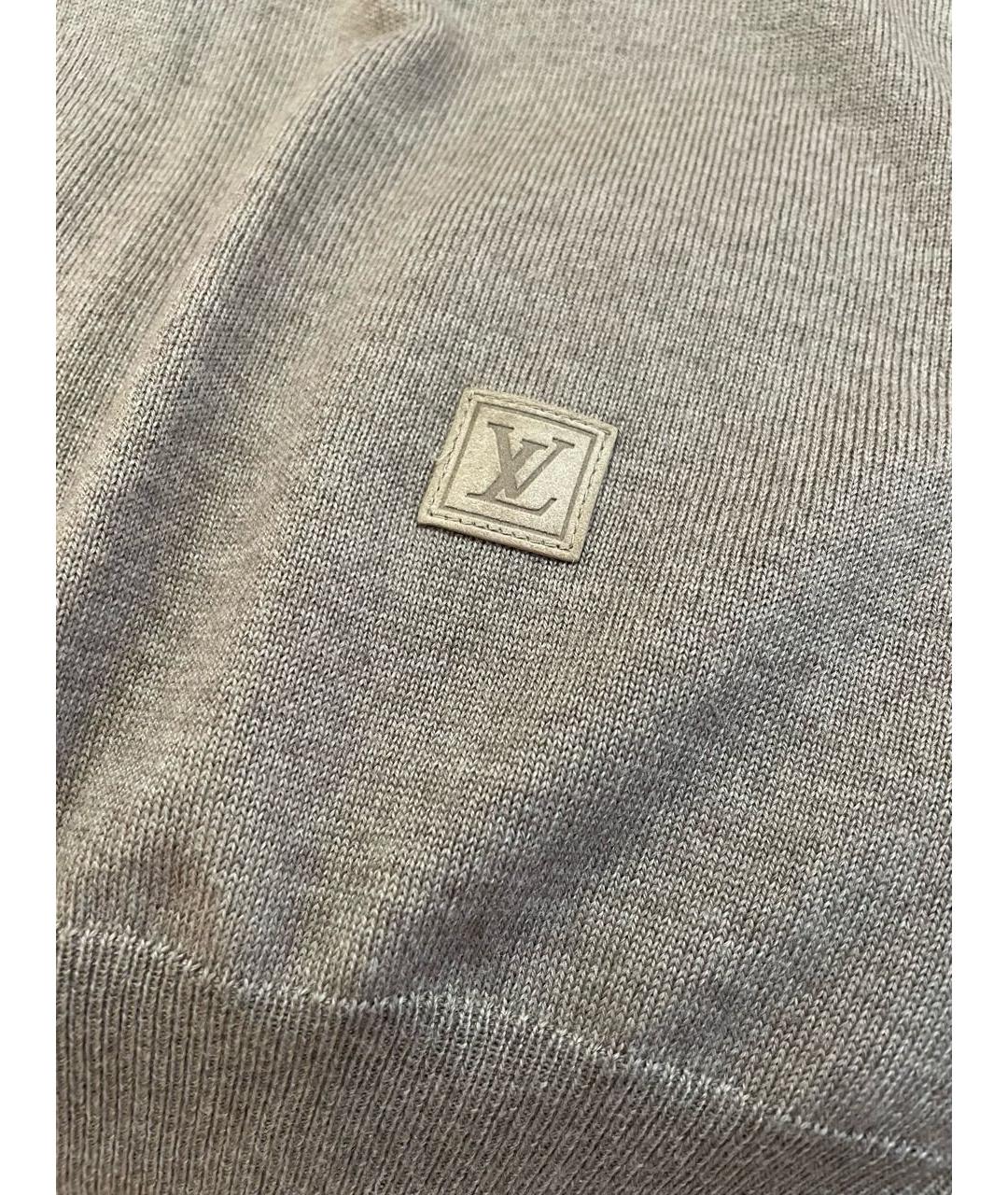 LOUIS VUITTON Серый шерстяной джемпер / свитер, фото 8