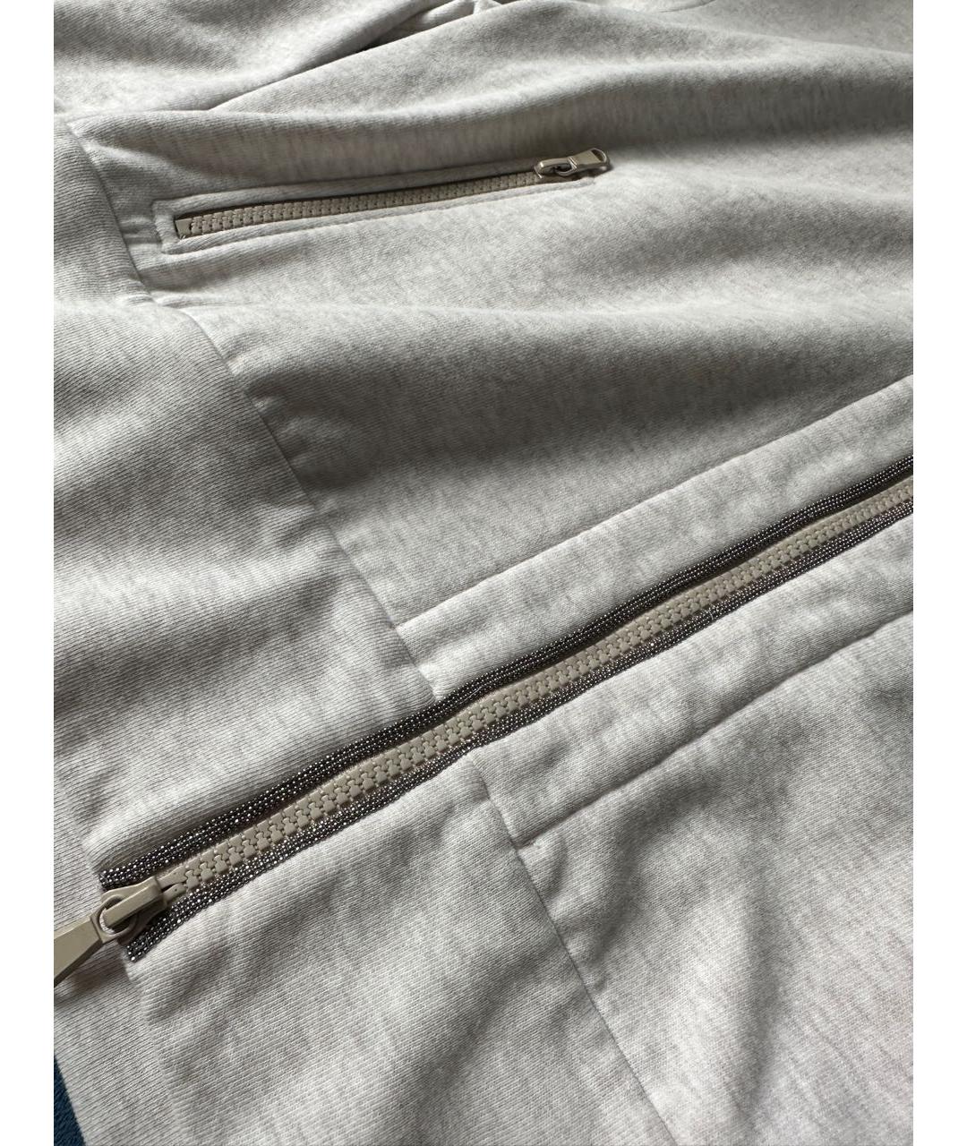 BRUNELLO CUCINELLI Бежевая хлопковая спортивная куртка, фото 6