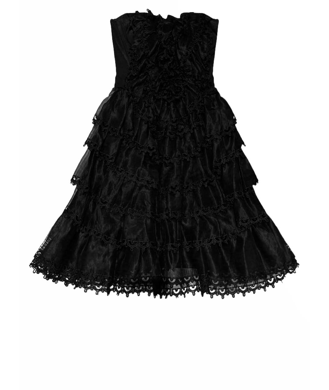 TEMPERLEY LONDON Черное коктейльное платье, фото 1
