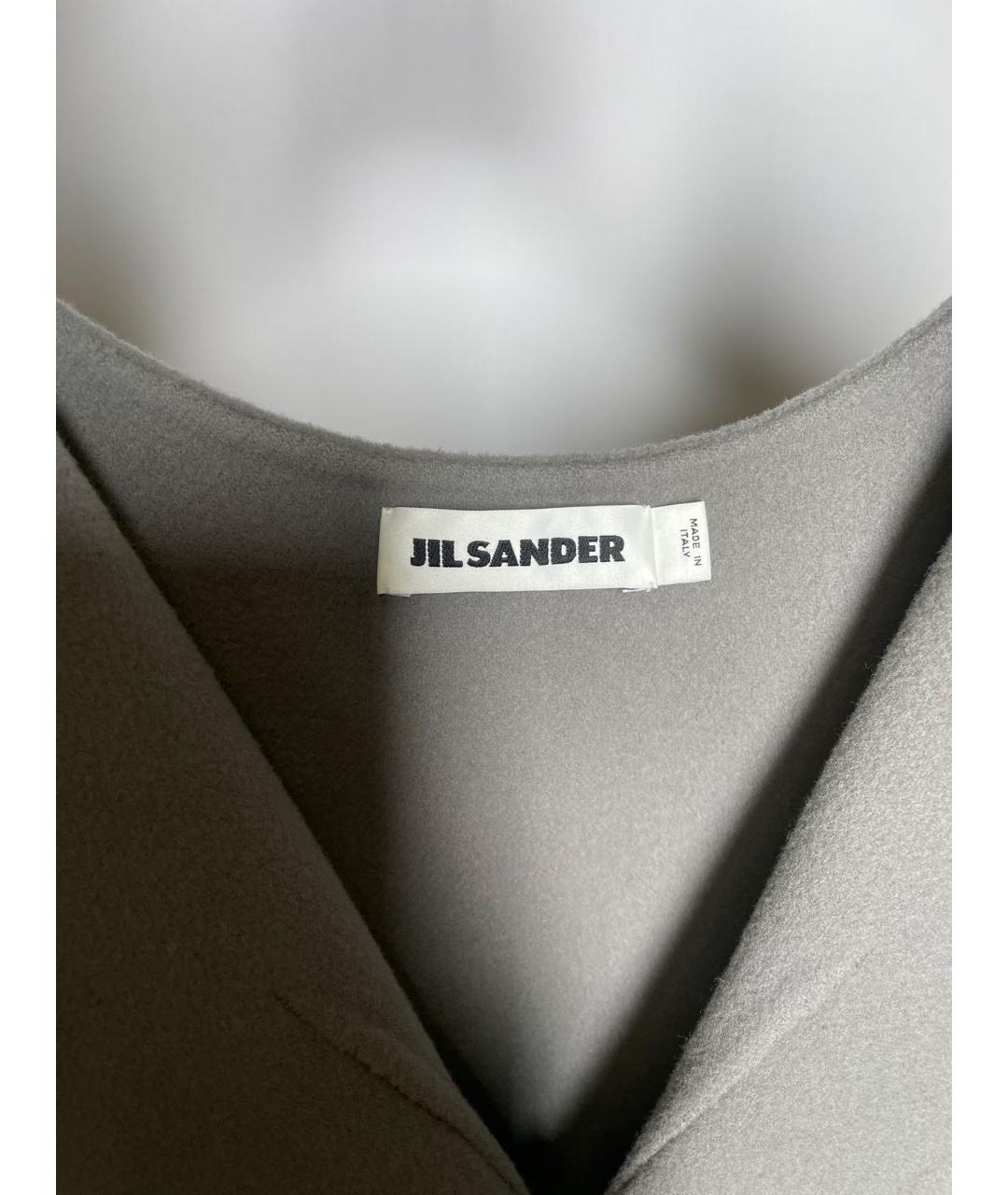 JIL SANDER Серая шерстяная блузы, фото 4