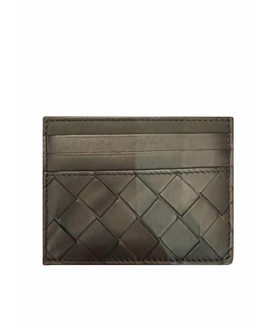 BOTTEGA VENETA Черный кожаный кардхолдер, фото 1