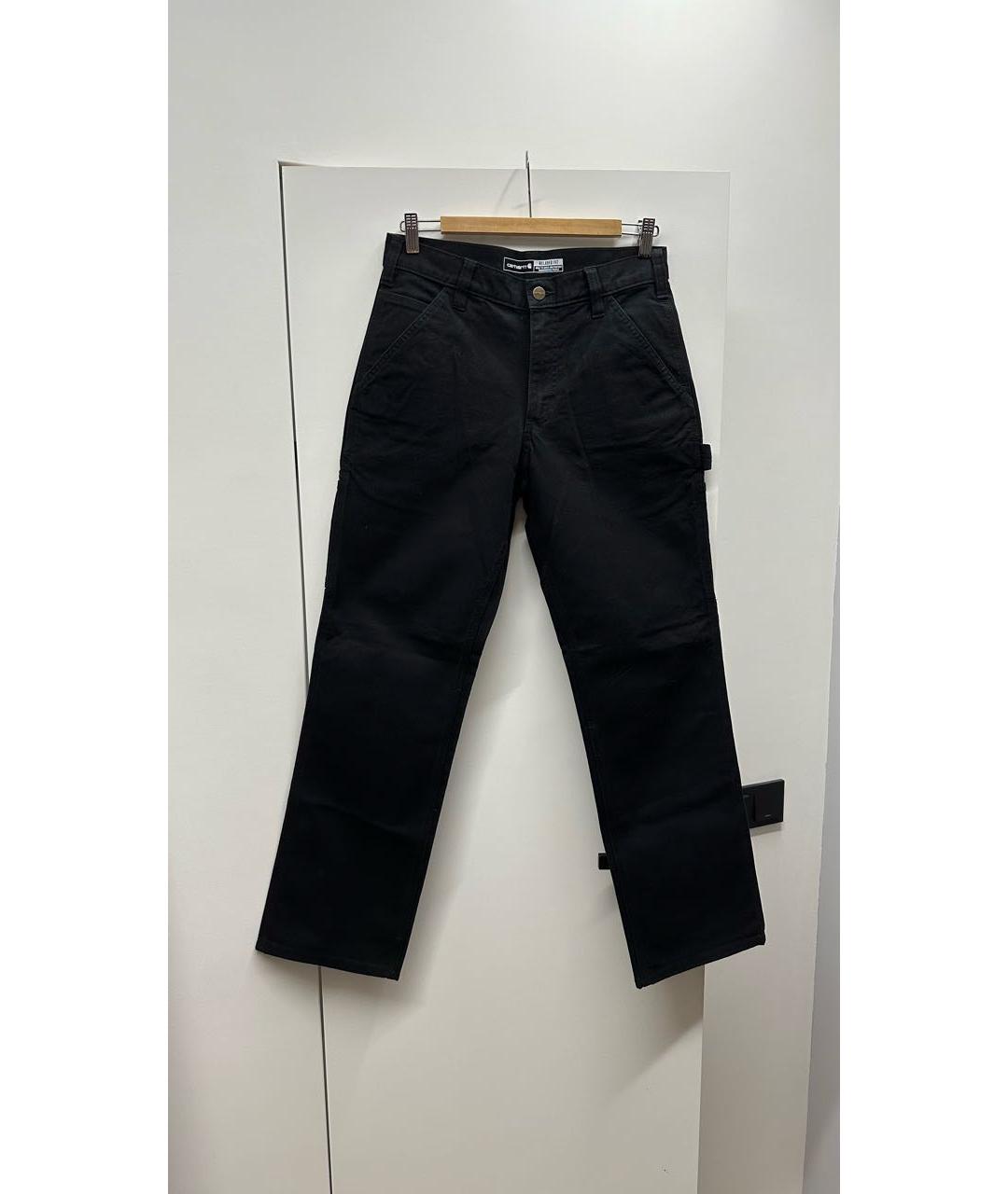 CARHARTT Черные хлопковые прямые джинсы, фото 6