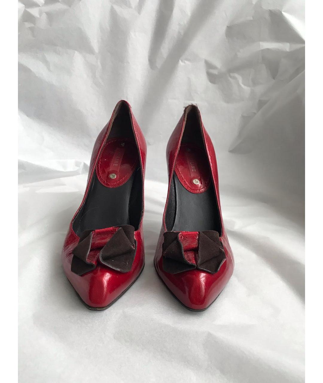CELINE PRE-OWNED Красные кожаные туфли, фото 2