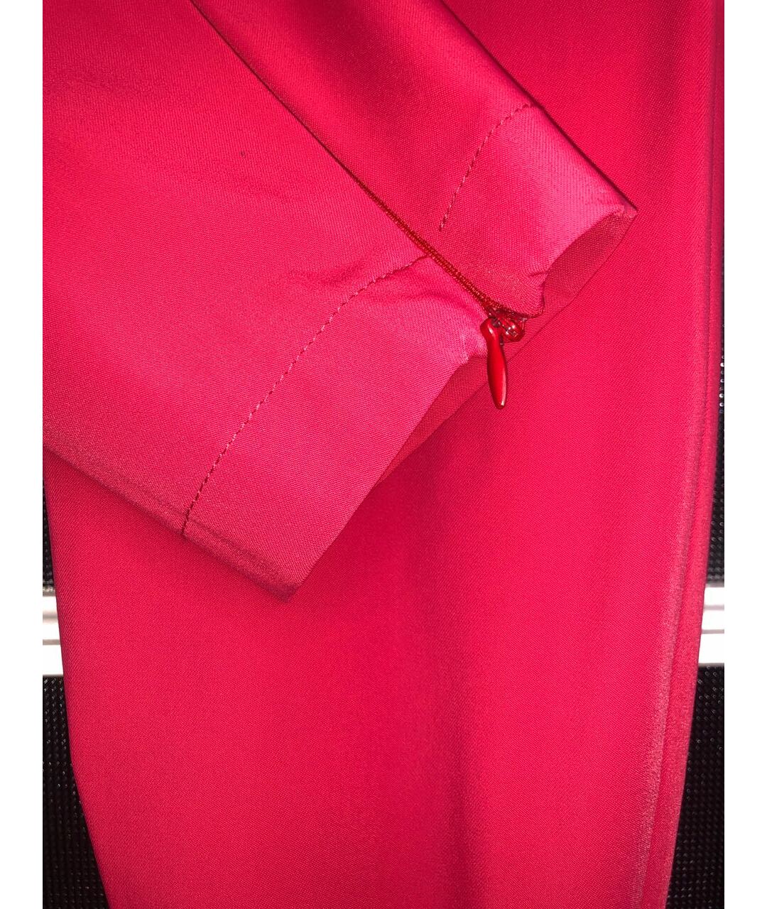 ELISABETTA FRANCHI Красные полиамидовые брюки узкие, фото 5