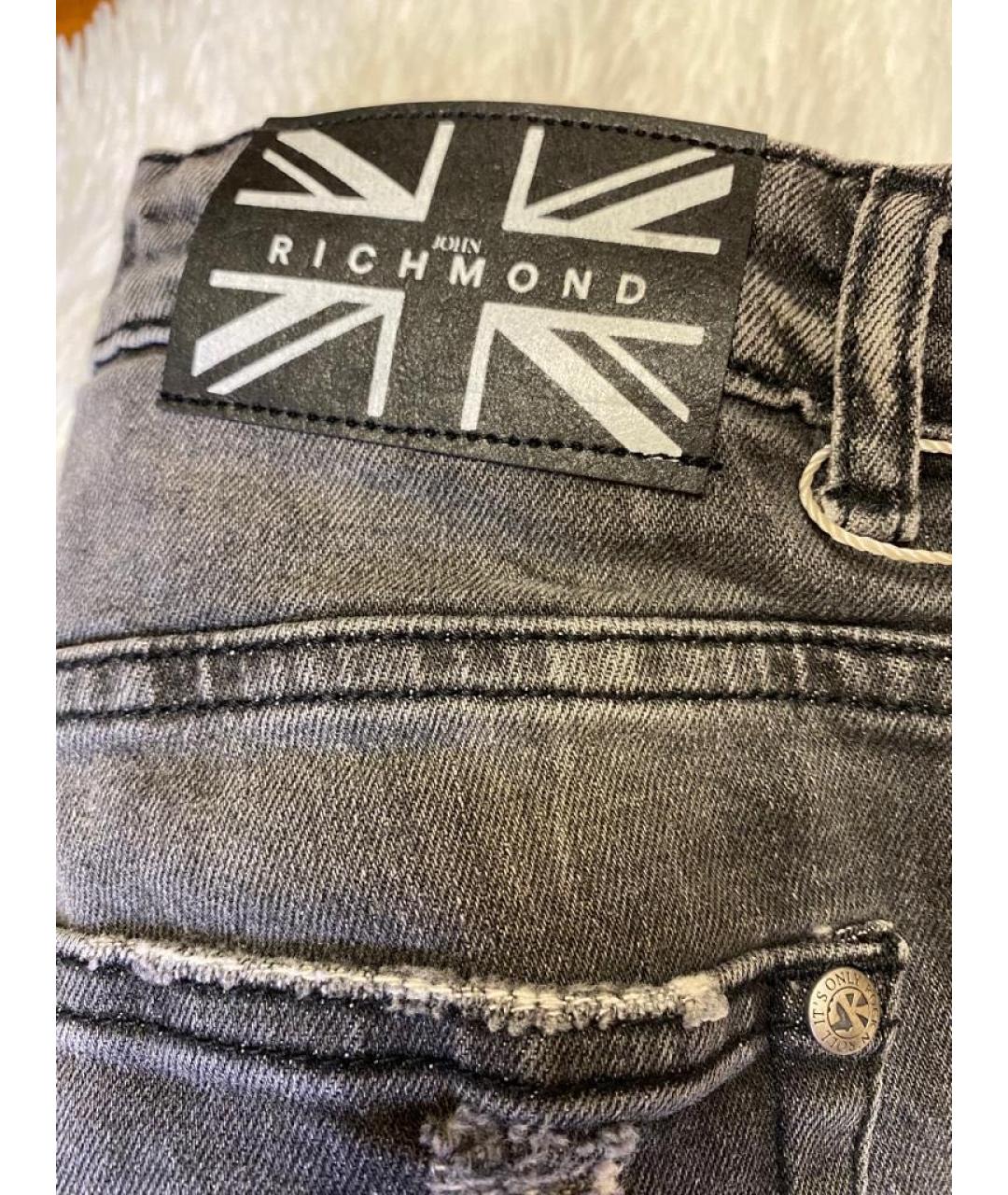 JOHN RICHMOND Серые хлопковые детские джинсы, фото 7