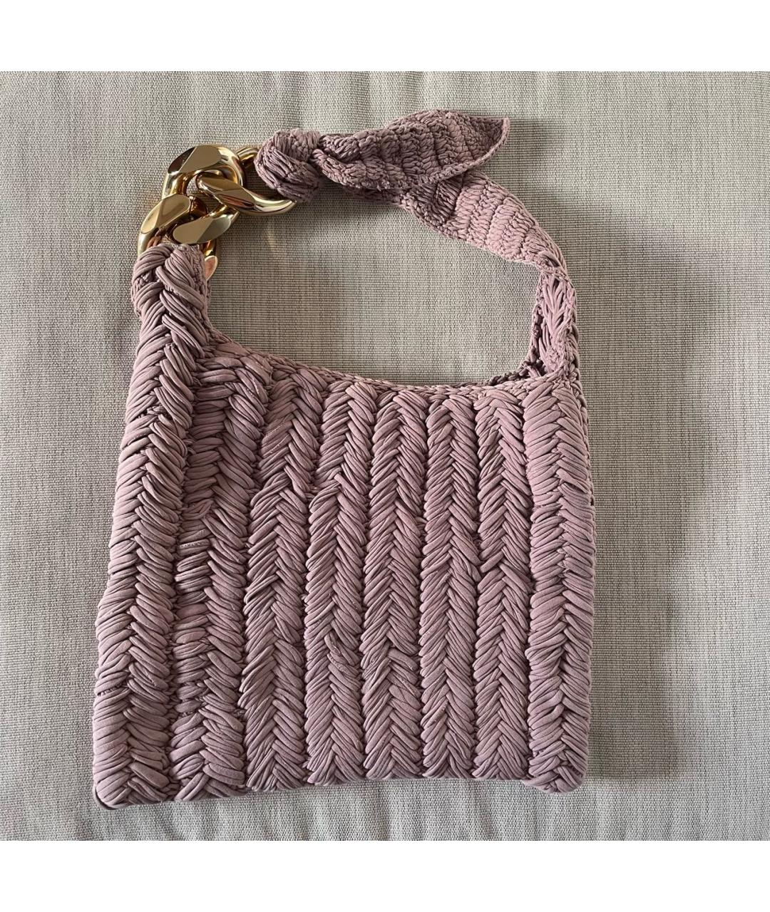 J.W.ANDERSON Розовая хлопковая сумка с короткими ручками, фото 3