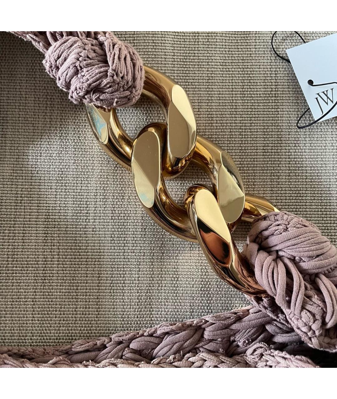 J.W.ANDERSON Розовая хлопковая сумка с короткими ручками, фото 4