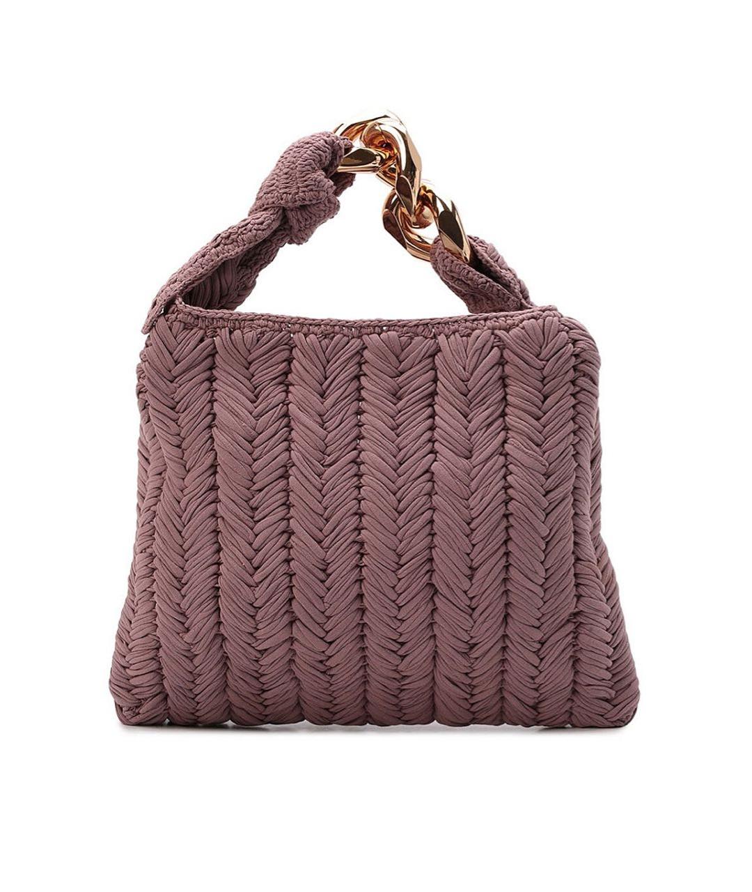 J.W.ANDERSON Розовая хлопковая сумка с короткими ручками, фото 8