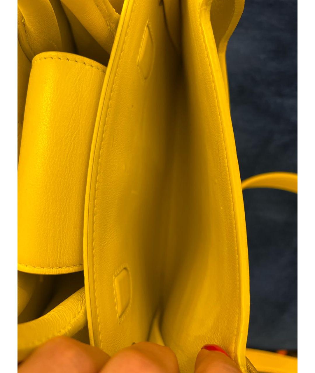 CHRISTIAN DIOR PRE-OWNED Желтая кожаная сумка через плечо, фото 7