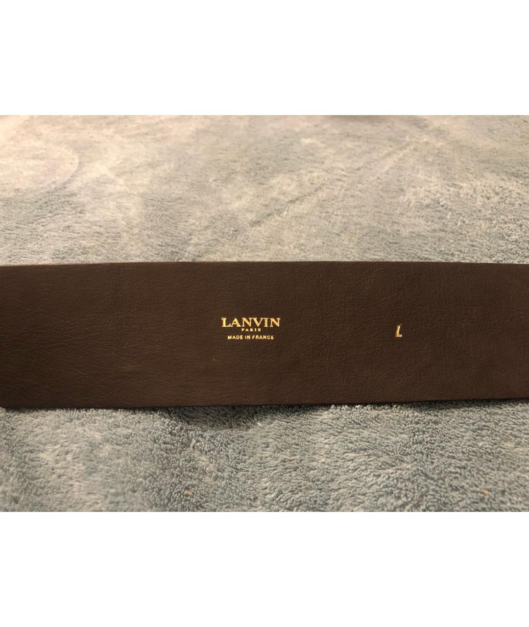 LANVIN Бежевый ремень из экзотической кожи, фото 3