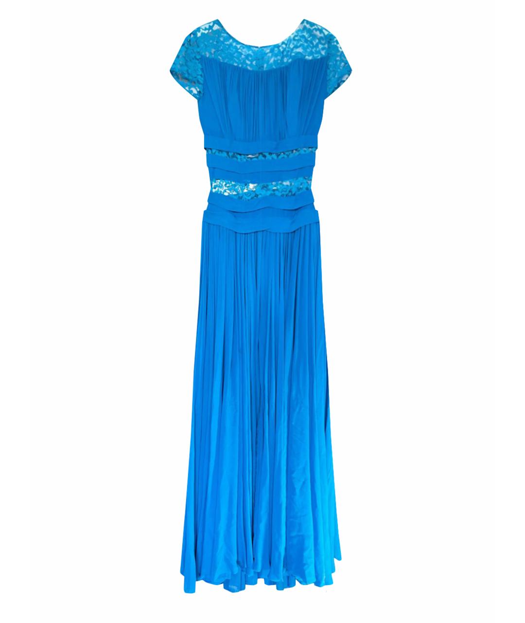 ELIE SAAB Голубое шелковое вечернее платье, фото 1