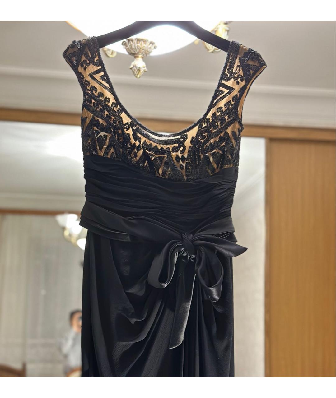 ZUHAIR MURAD Черное шелковое вечернее платье, фото 4