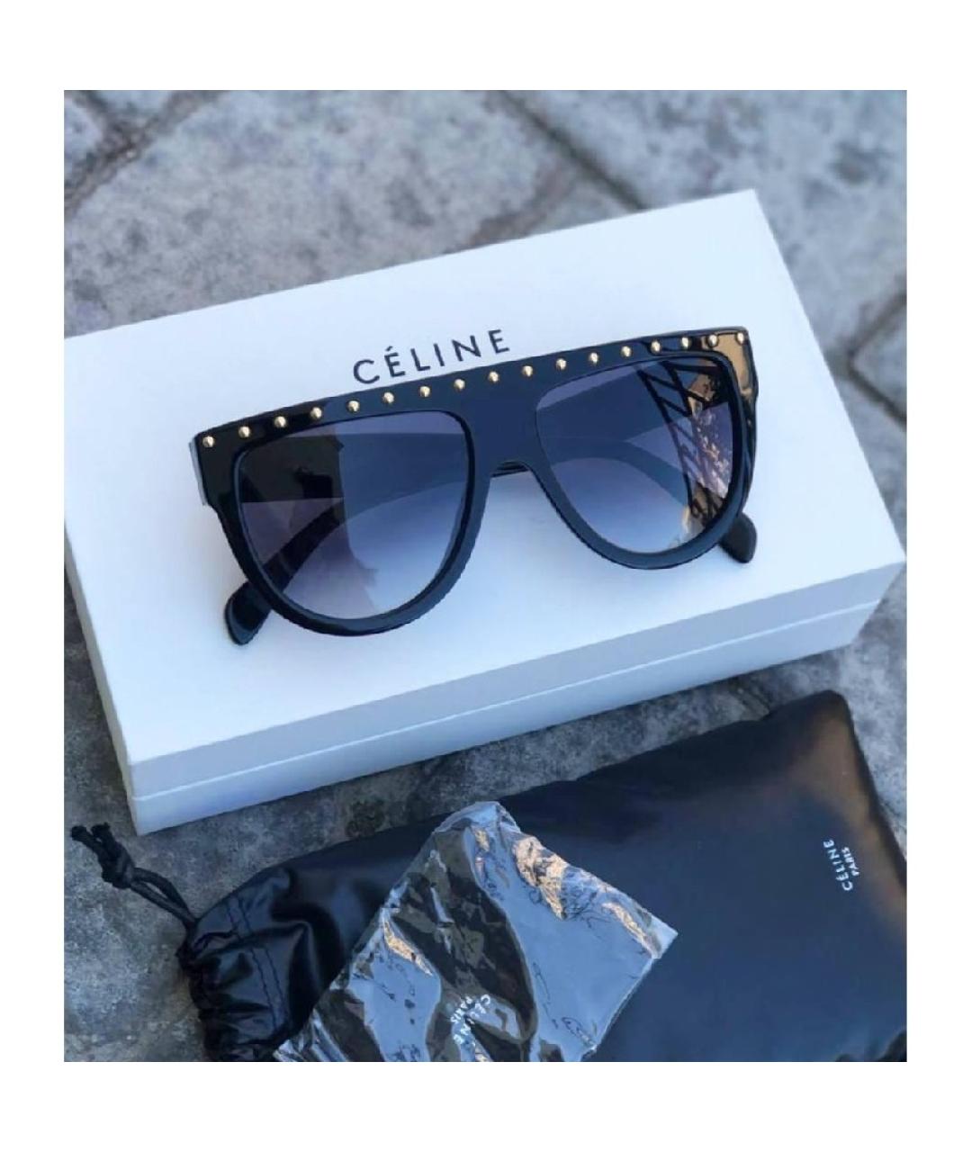 CELINE Черные солнцезащитные очки, фото 8