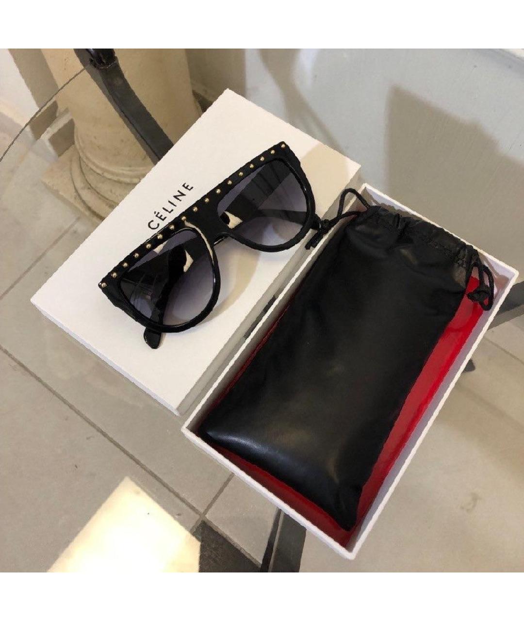 CELINE Черные солнцезащитные очки, фото 3