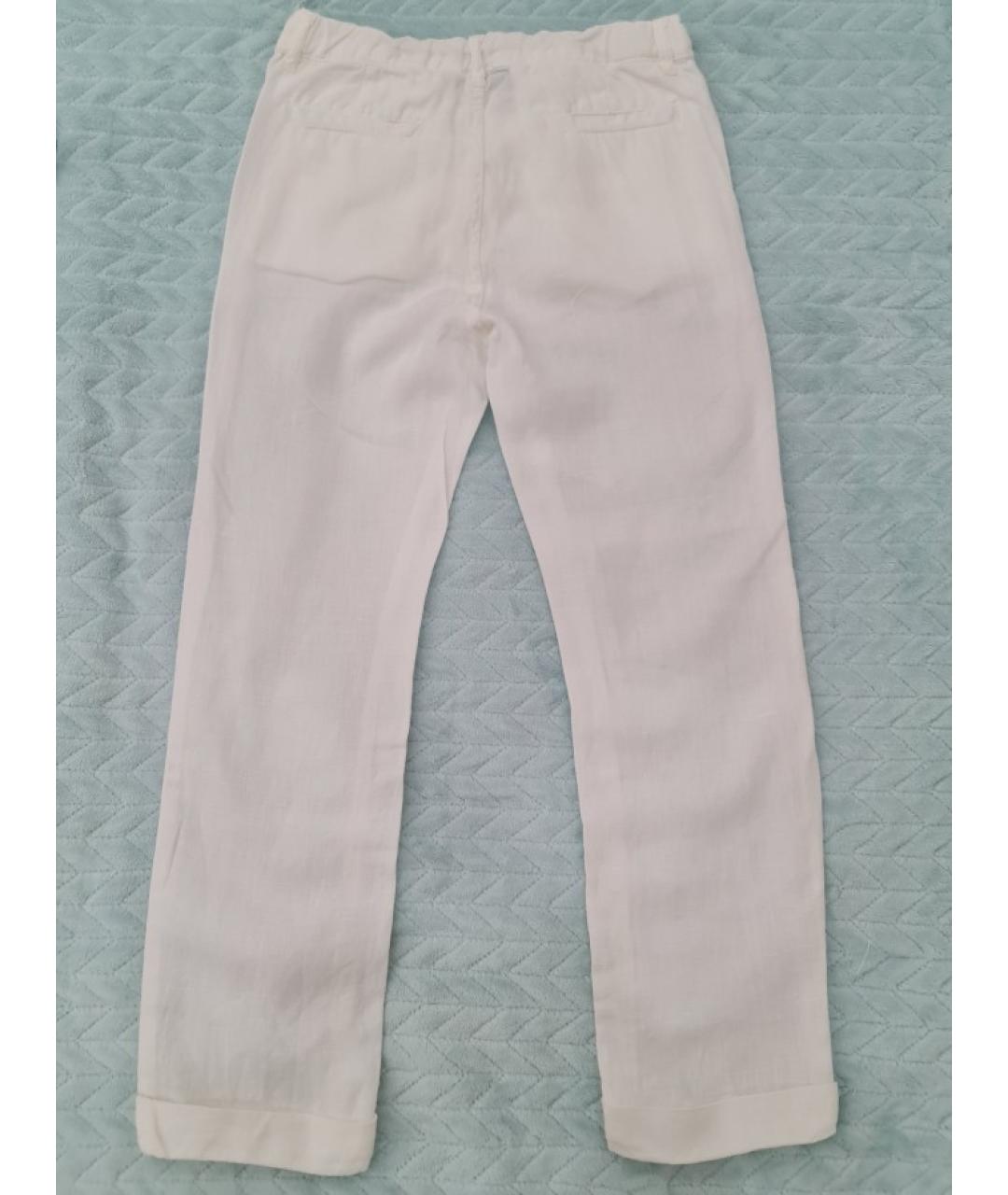 IL GUFO Белые льняные брюки и шорты, фото 2