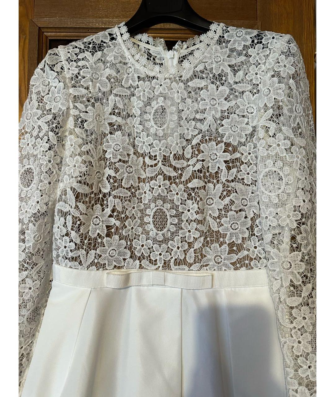 SELF-PORTRAIT Белое полиэстеровое коктейльное платье, фото 4