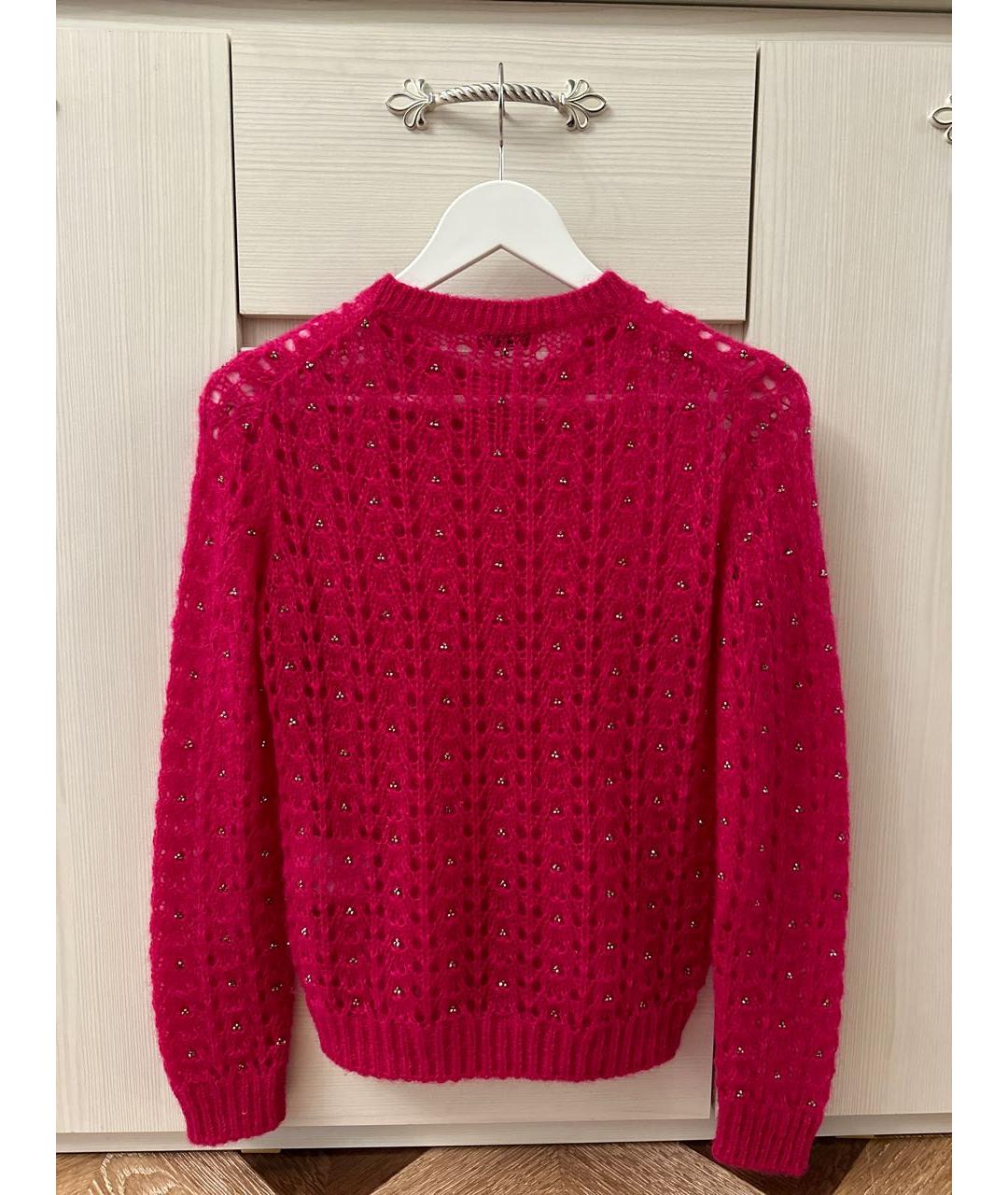 SAINT LAURENT Розовый шерстяной джемпер / свитер, фото 2