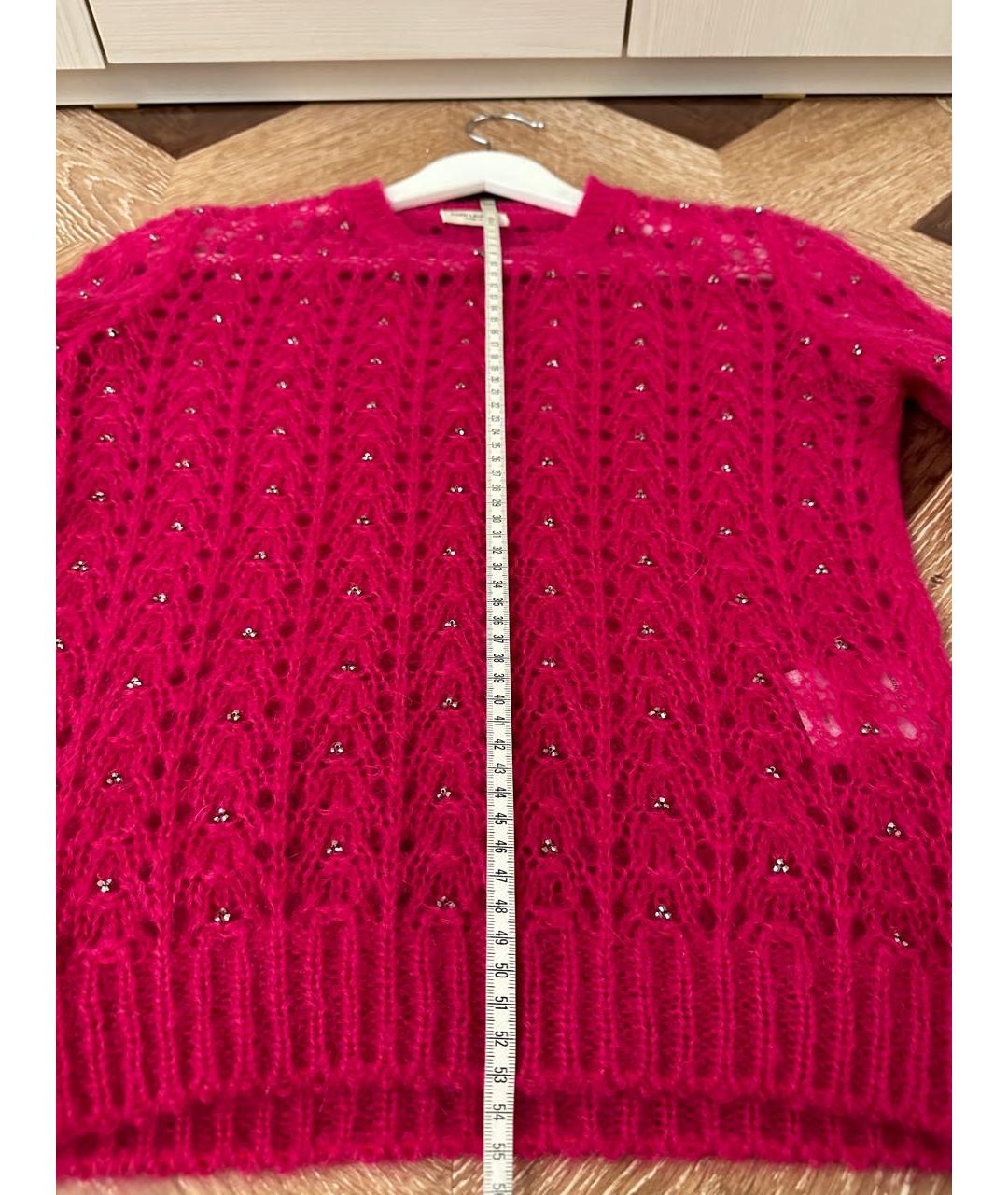SAINT LAURENT Розовый шерстяной джемпер / свитер, фото 6