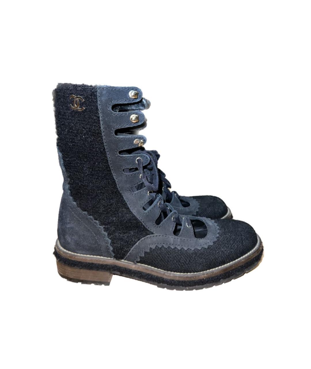 CHANEL Черные ботинки, фото 5