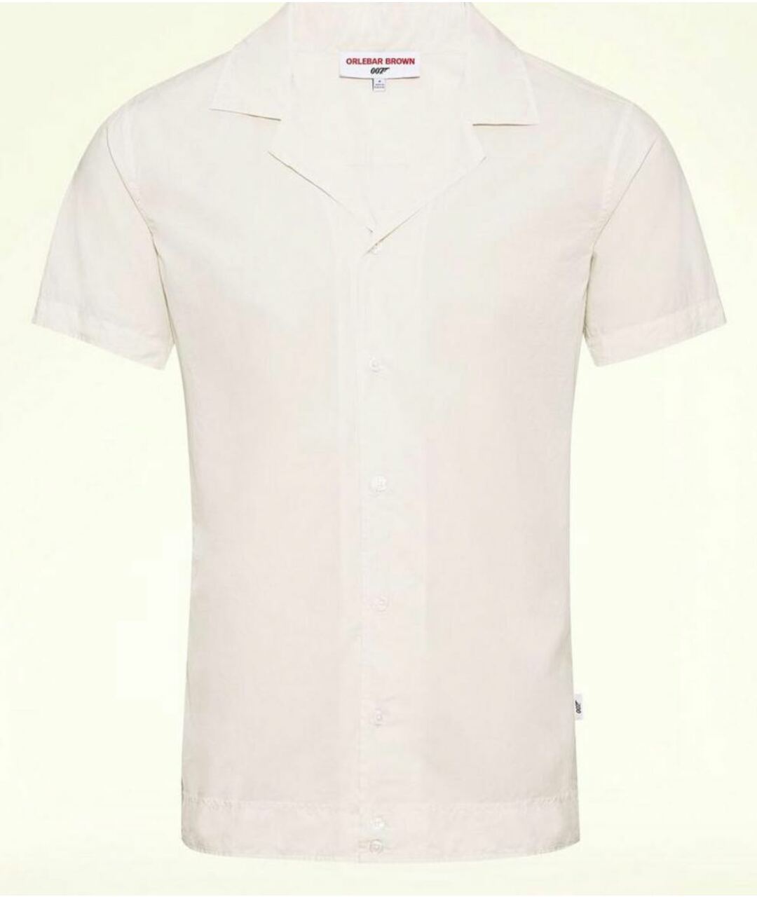 ORLEBAR BROWN Бежевая хлопко-шелковая классическая рубашка, фото 4