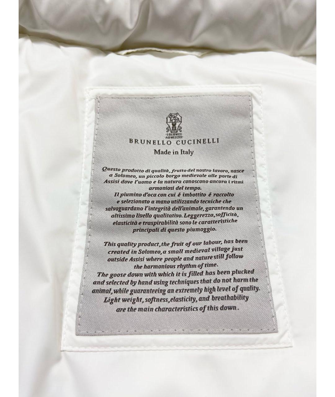 BRUNELLO CUCINELLI Белый жилет, фото 4