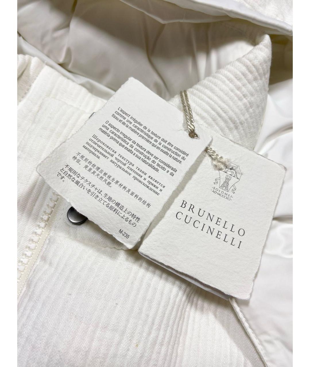 BRUNELLO CUCINELLI Белый жилет, фото 6