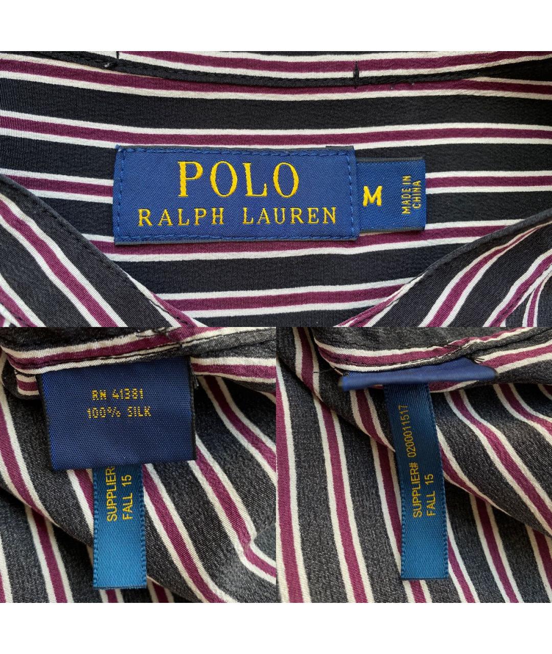 POLO RALPH LAUREN Мульти шелковая блузы, фото 3