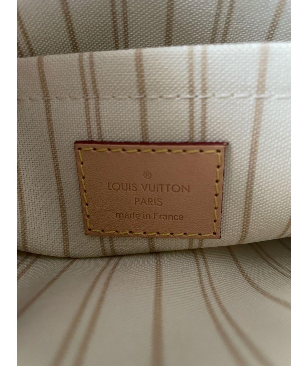 LOUIS VUITTON Белая косметичка, фото 4