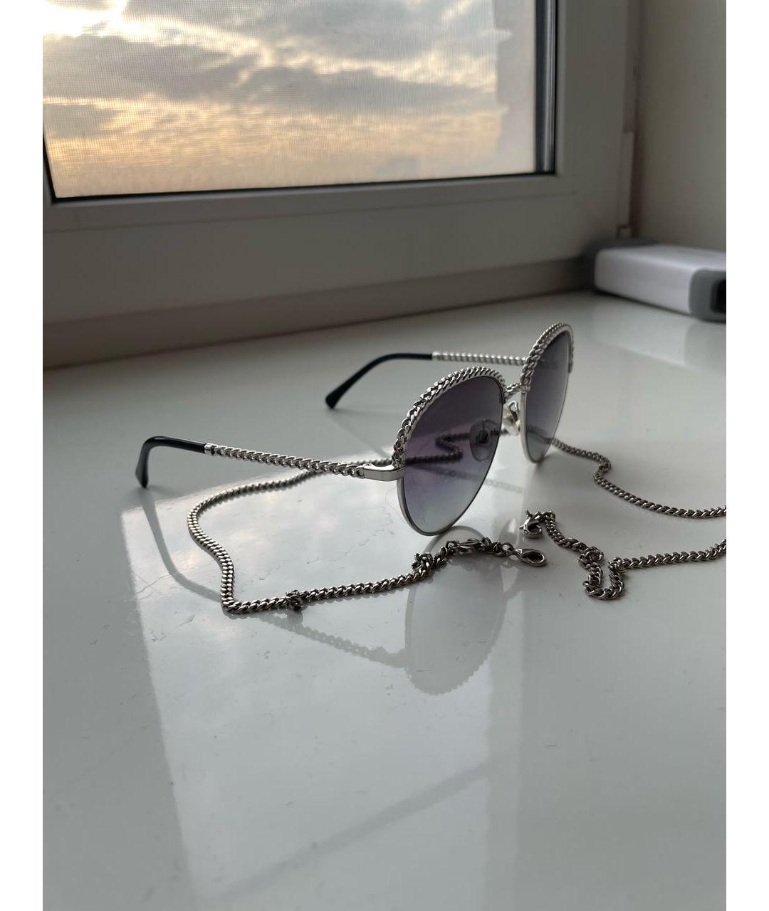 CHANEL PRE-OWNED Металлические солнцезащитные очки, фото 2