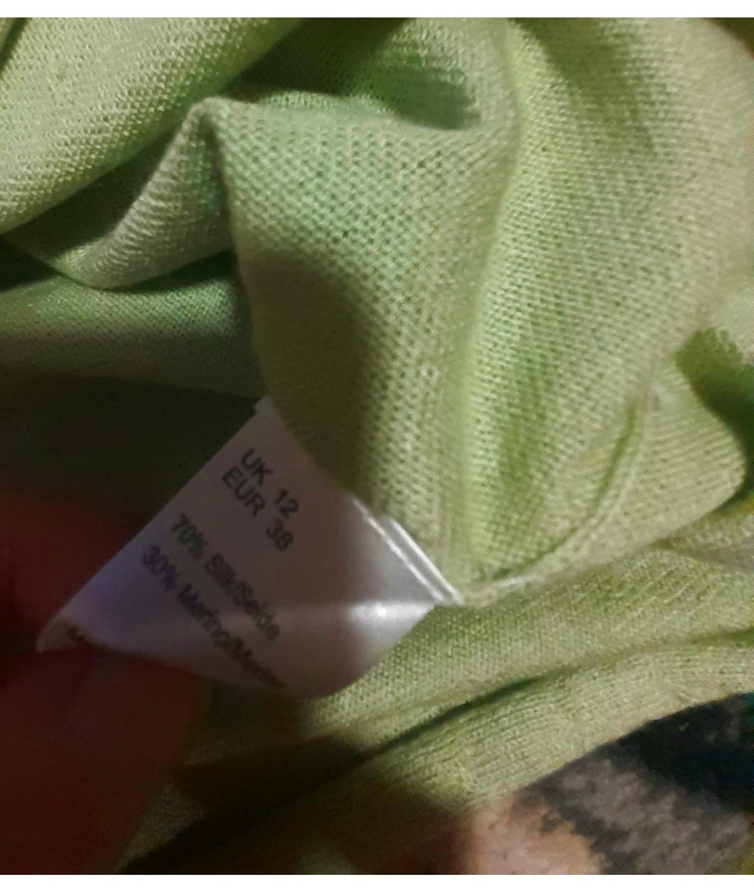 LOUIS FERAUD Зеленый шелковый джемпер / свитер, фото 4