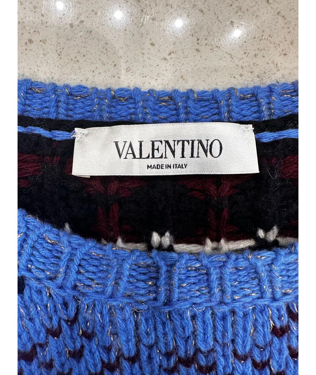 VALENTINO Синий вискозный джемпер / свитер, фото 3