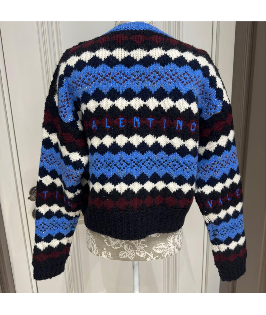 VALENTINO Синий вискозный джемпер / свитер, фото 2
