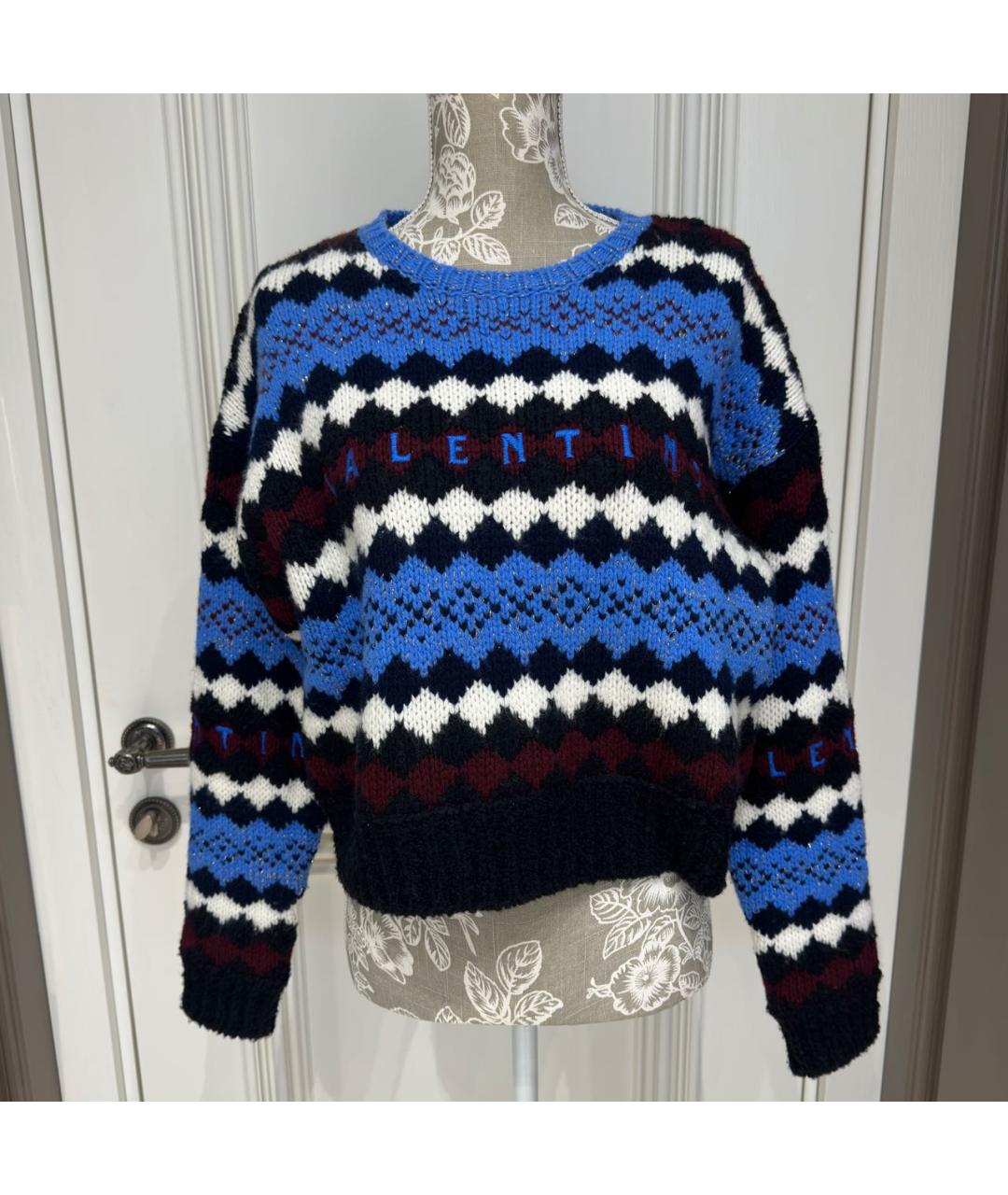 VALENTINO Синий вискозный джемпер / свитер, фото 5