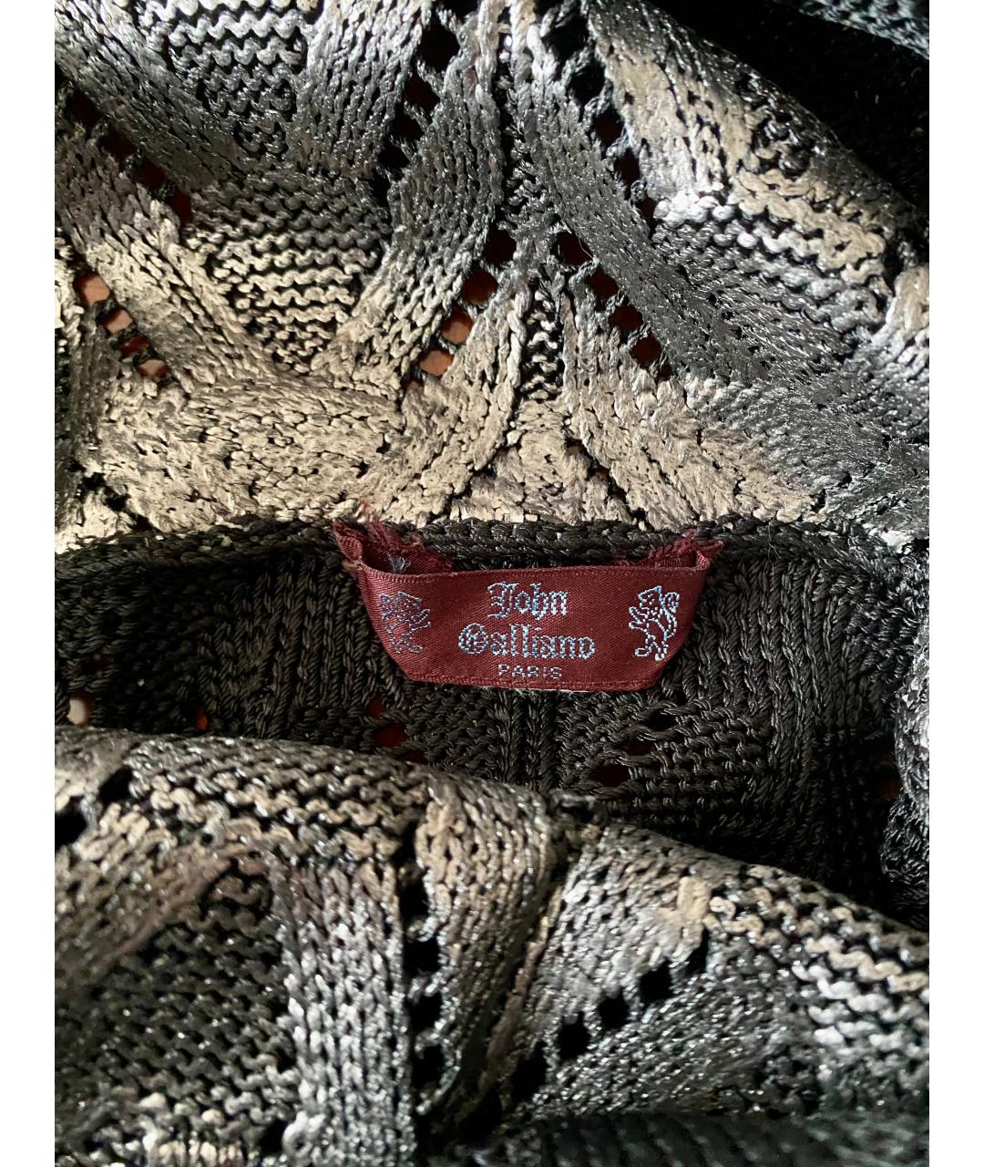 JOHN GALLIANO Серебрянный хлопковый джемпер / свитер, фото 4