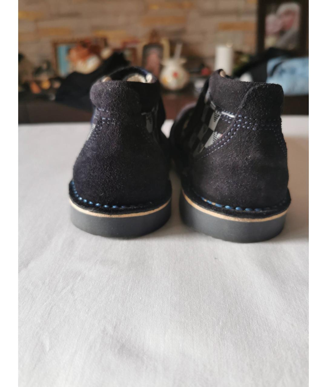 EMPORIO ARMANI KIDS Темно-синие замшевые ботинки, фото 3