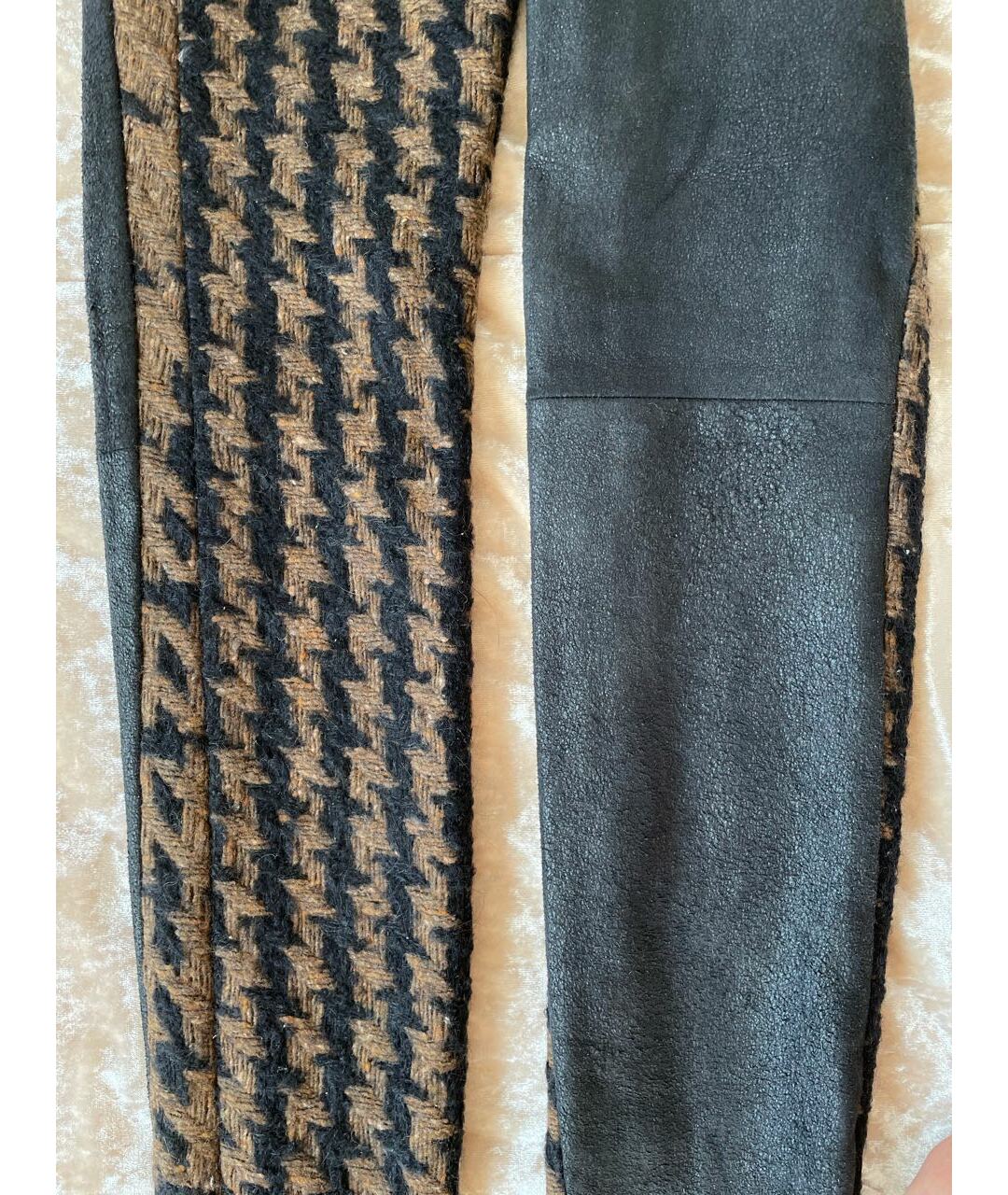 HAIDER ACKERMANN Коричневые кожаные брюки узкие, фото 4