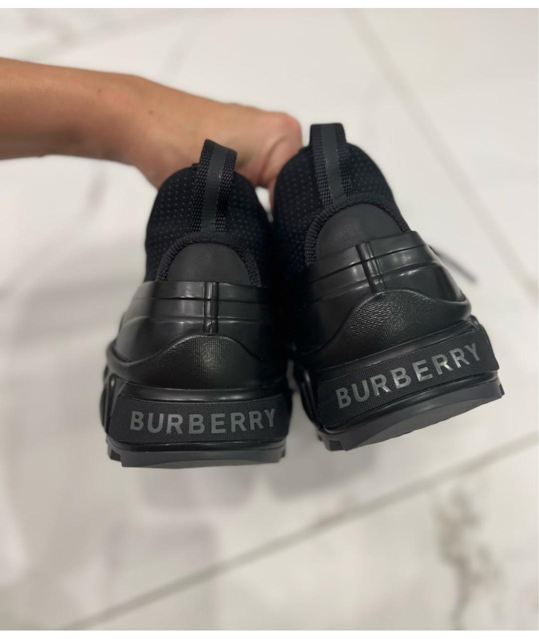 BURBERRY Черные кроссовки, фото 6