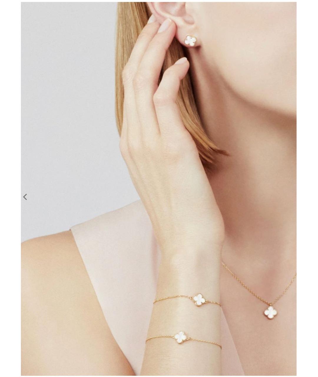 VAN CLEEF & ARPELS Белый браслет из желтого золота, фото 2