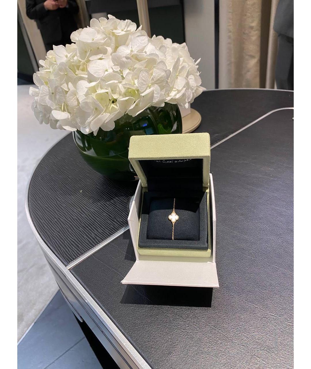 VAN CLEEF & ARPELS Белый браслет из желтого золота, фото 5