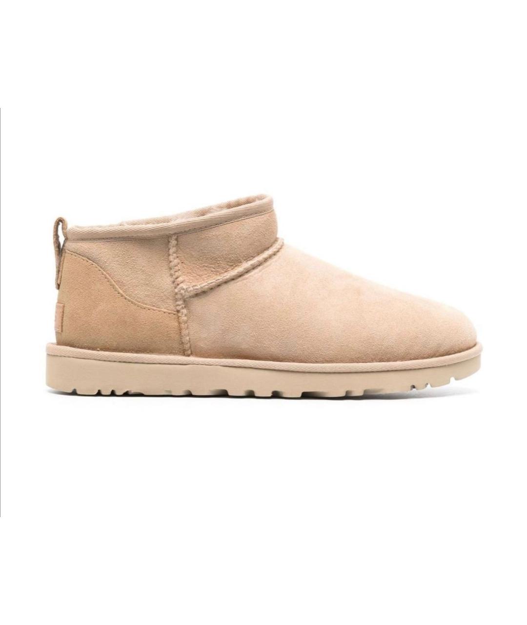 UGG AUSTRALIA Бежевые замшевые ботинки, фото 5