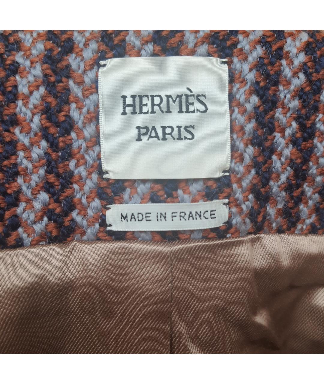 HERMES PRE-OWNED Шерстяное пальто, фото 3