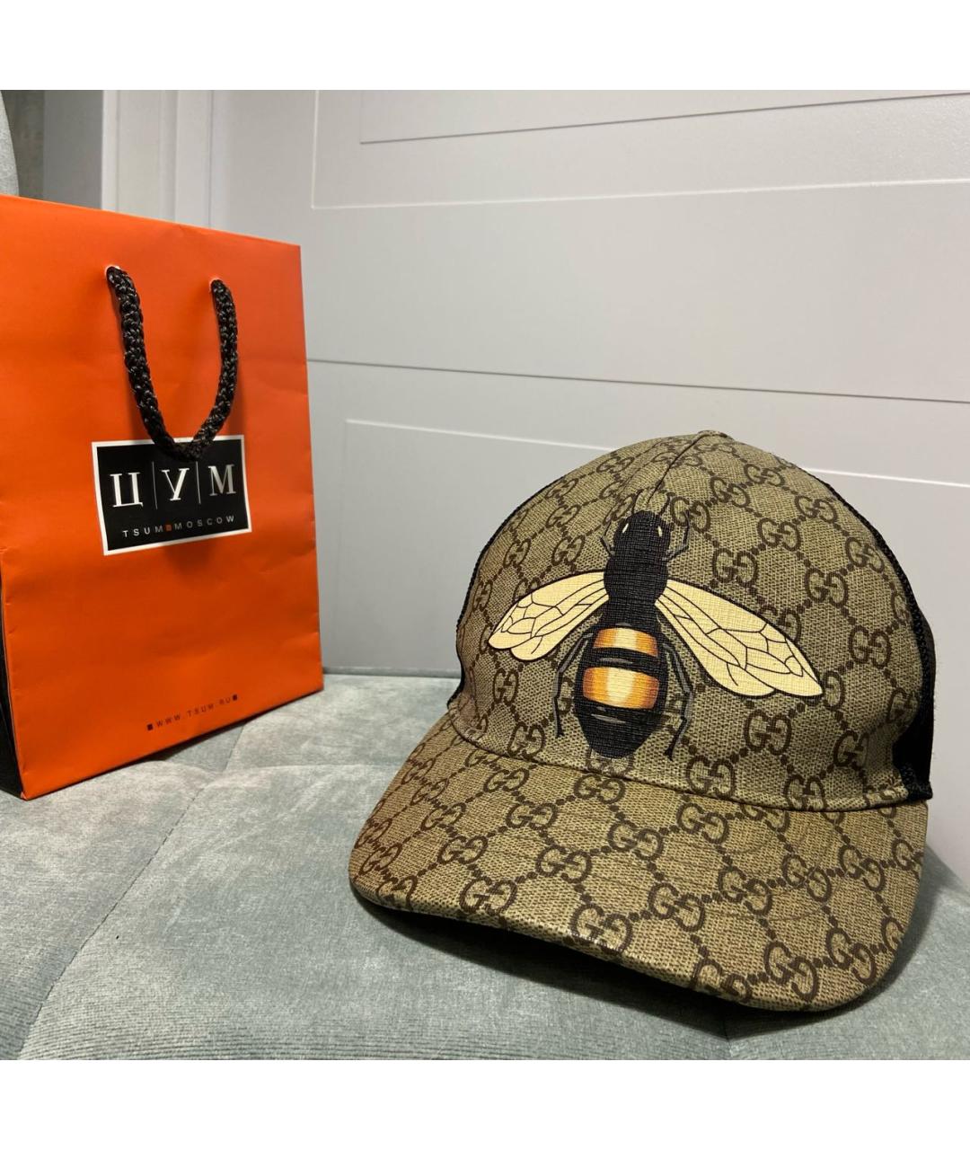 GUCCI Бежевая кепка/бейсболка, фото 2