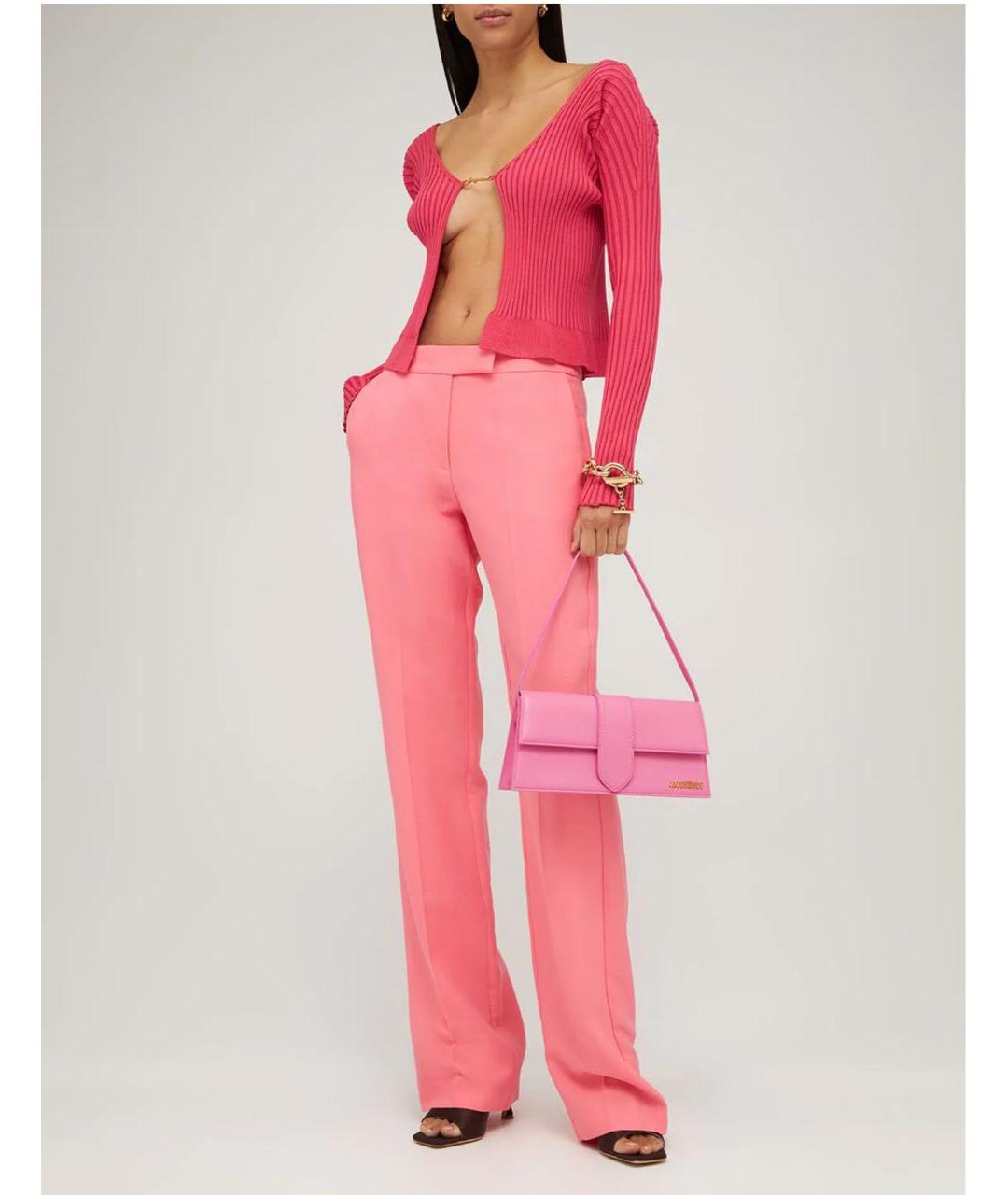 JACQUEMUS Розовый кардиган, фото 4