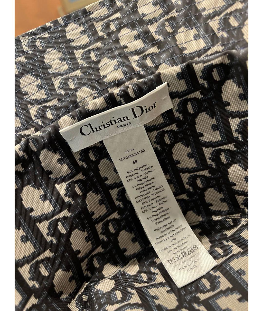CHRISTIAN DIOR Темно-синяя панама, фото 4