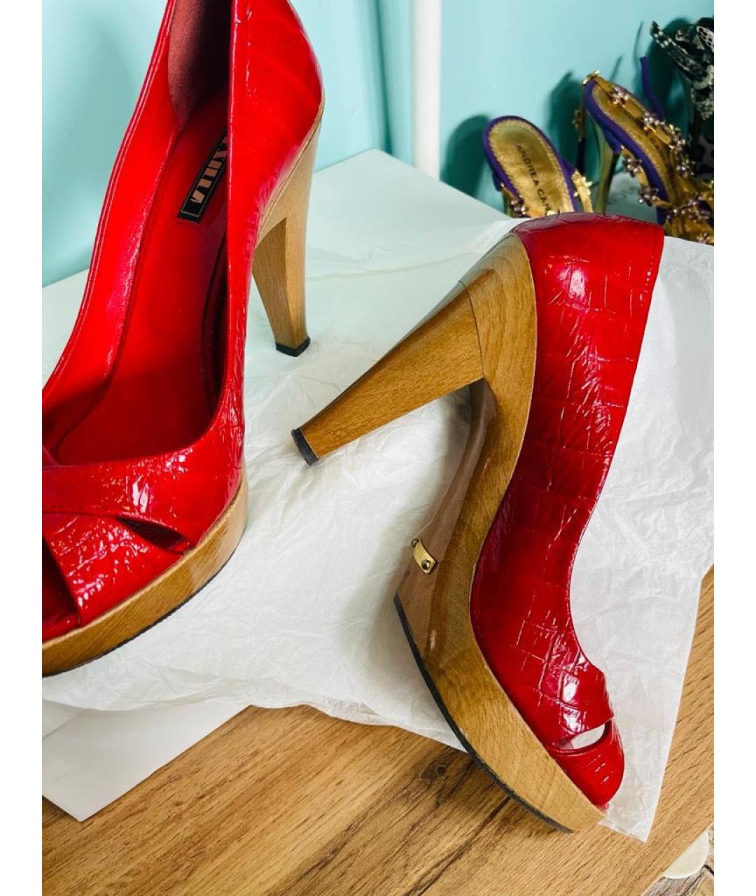LE SILLA Красные туфли из лакированной кожи, фото 3