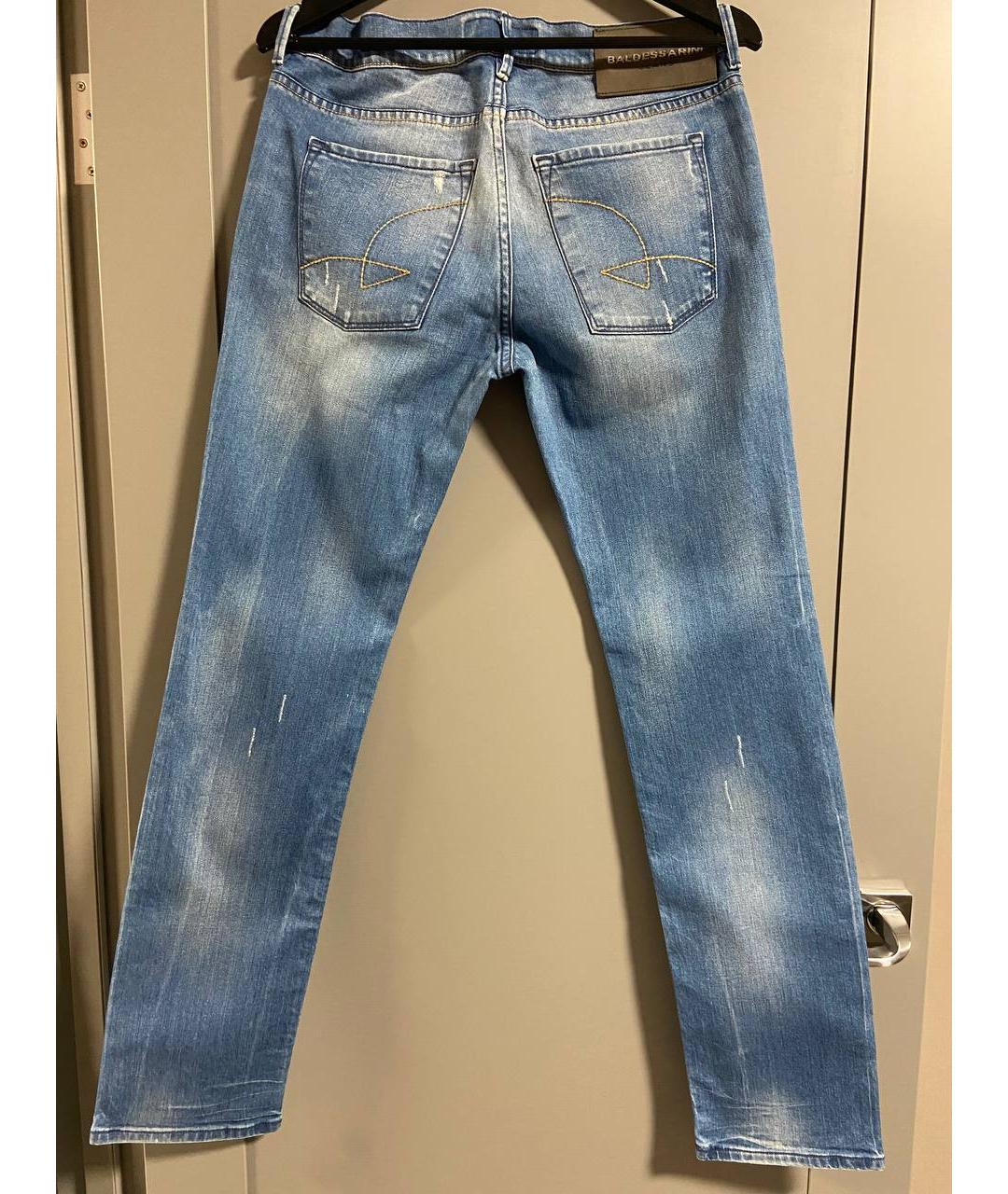 BALDESSARINI Голубые хлопковые джинсы, фото 2