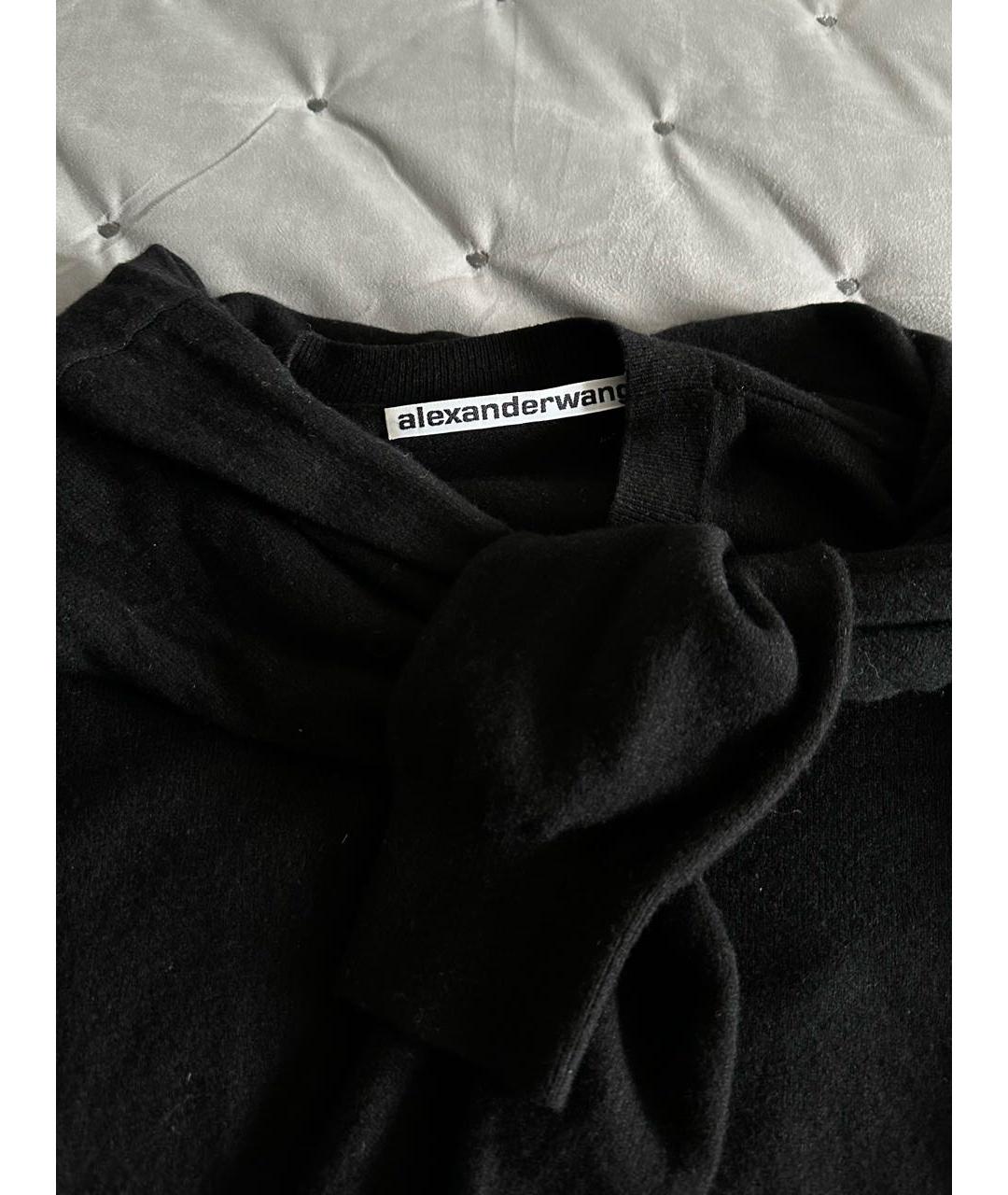 ALEXANDER WANG Черный кашемировый джемпер / свитер, фото 3