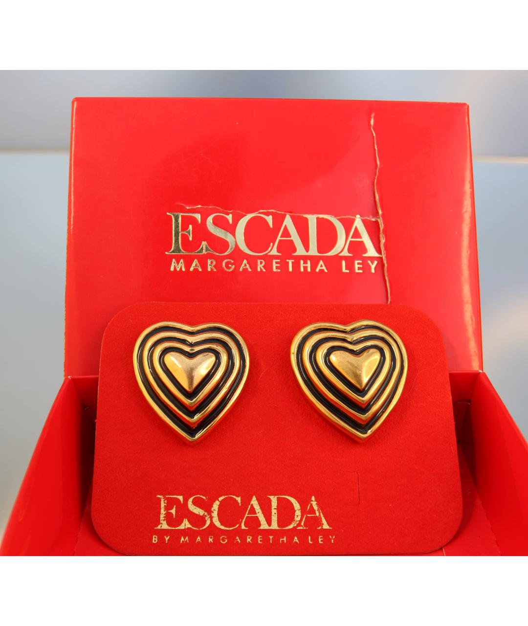 ESCADA Золотые позолоченные клипсы, фото 6
