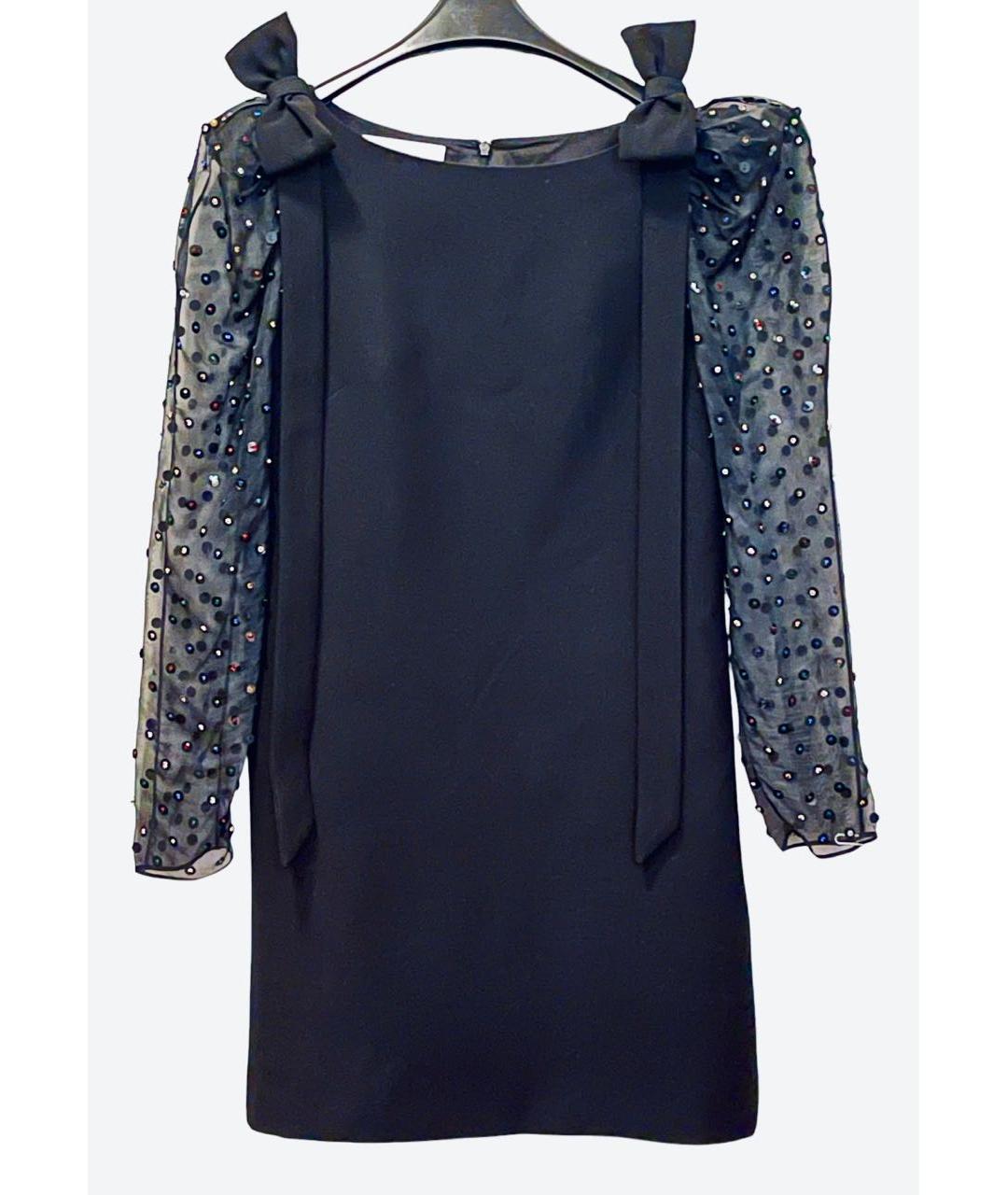 VALENTINO Черное коктейльное платье, фото 8