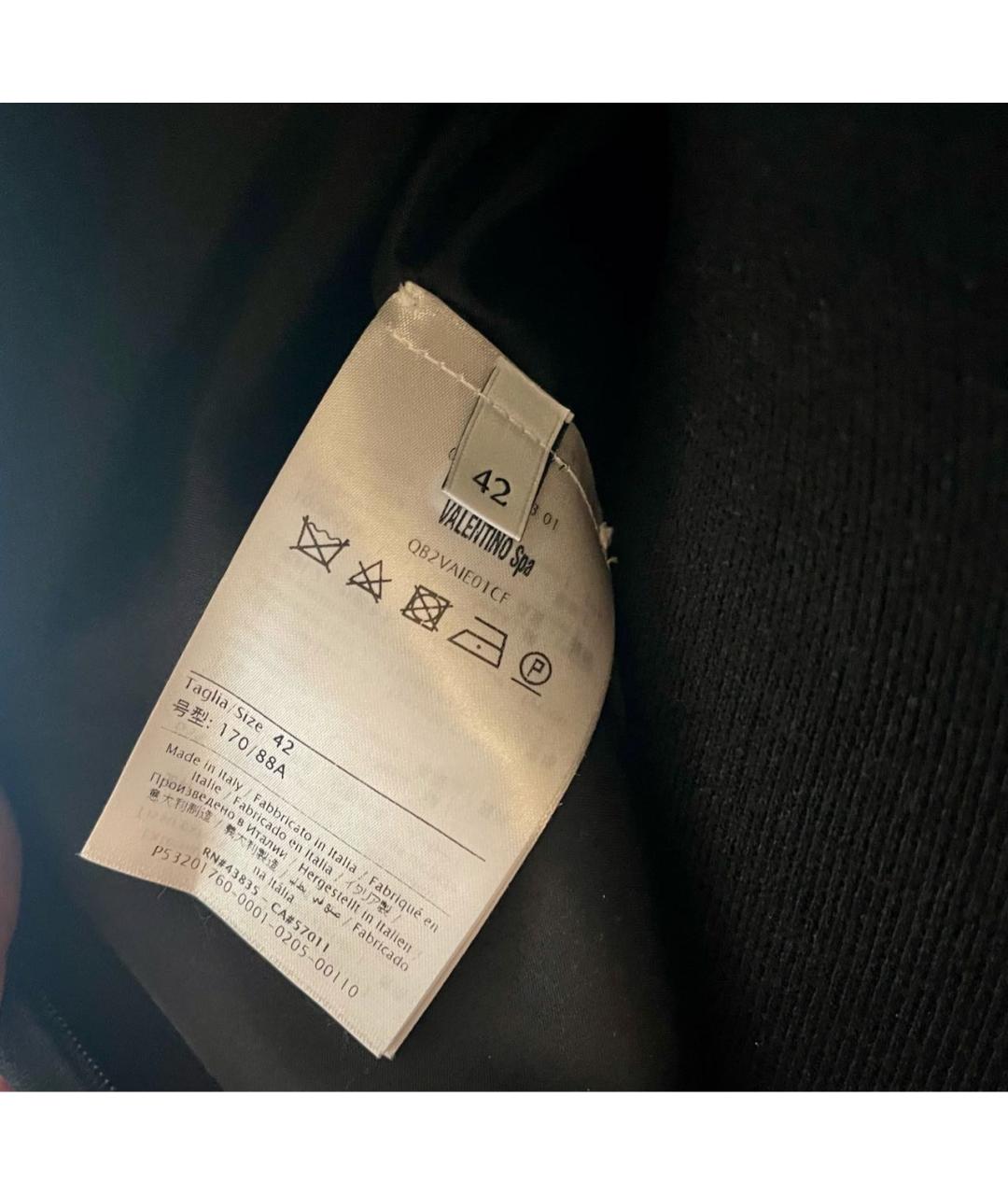 VALENTINO Черное коктейльное платье, фото 5